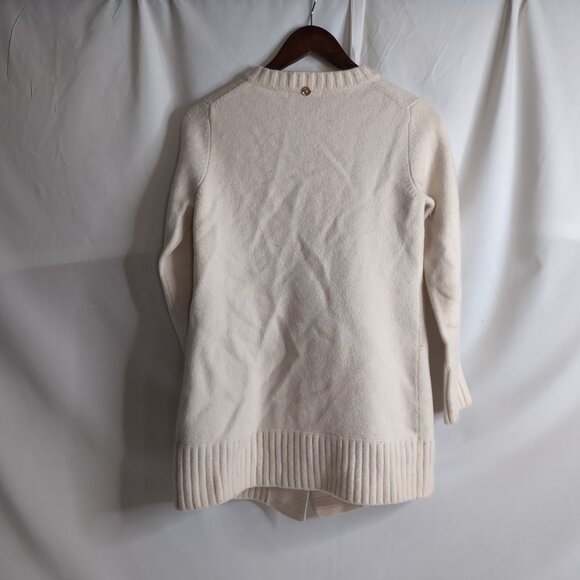Michael Kors Women's Cream Sweater/Cardigan Horn Buttons, Medium - Picture 2 of 11